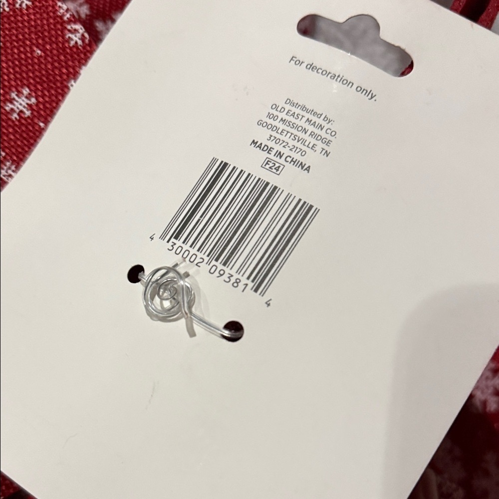 Red Snowflake Decorative Bows - Picture 5 of 5